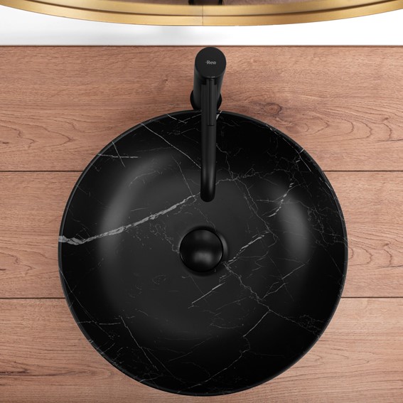 Umywalka Nablatowa FIBO MATT Czarny