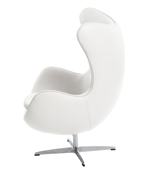 Fotel Jajo 66x78x106 Biała Skóra Premium 01