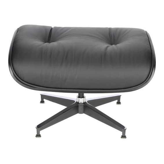 Fotel VIP z Podnóżkiem Czarny