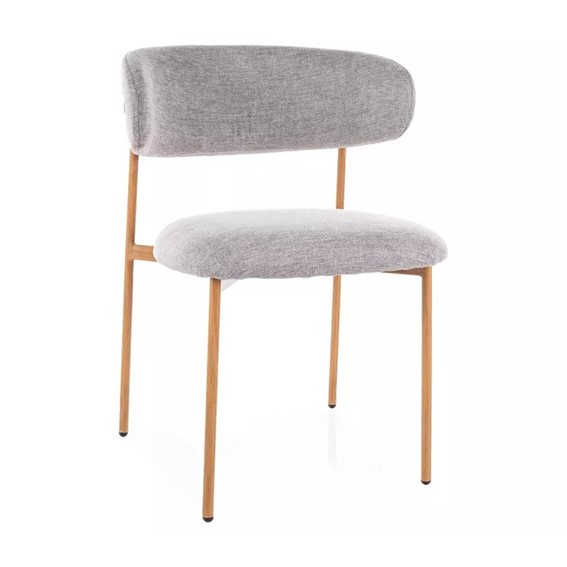 Krzesło ELTON Brego Szary/Dąb