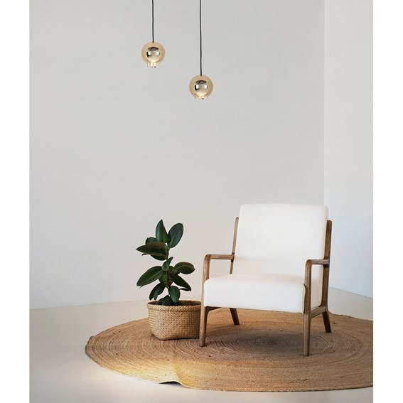 Lampa Wisząca OJO Złoty/Czarny