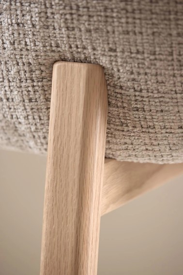 Krzesło DARLENE Dąb Naturalny/Beżowy