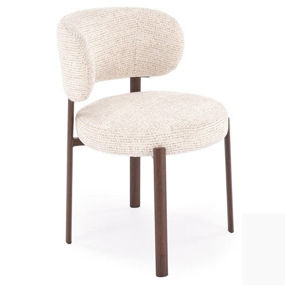 Krzesło K605 Jasny Beżowy/Orzechowy