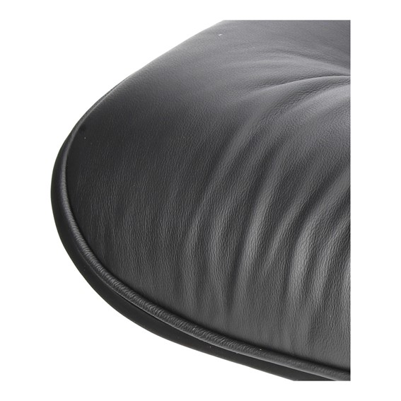 Fotel VIP z Podnóżkiem Czarny