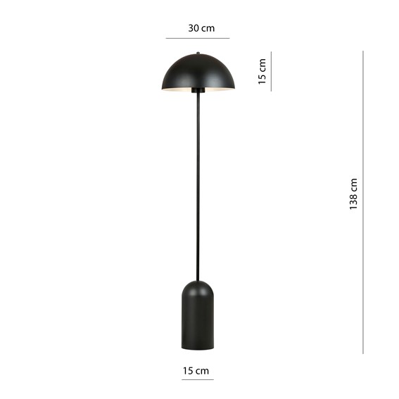 Lampa Podłogowa KAVA LP1 Czarny