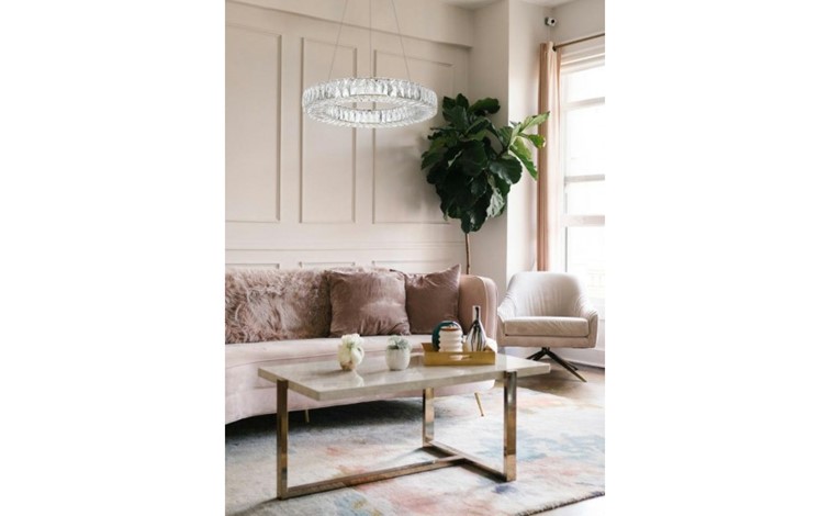 Lampa Wisząca ALLISIA 80 Złoty/Transparentny