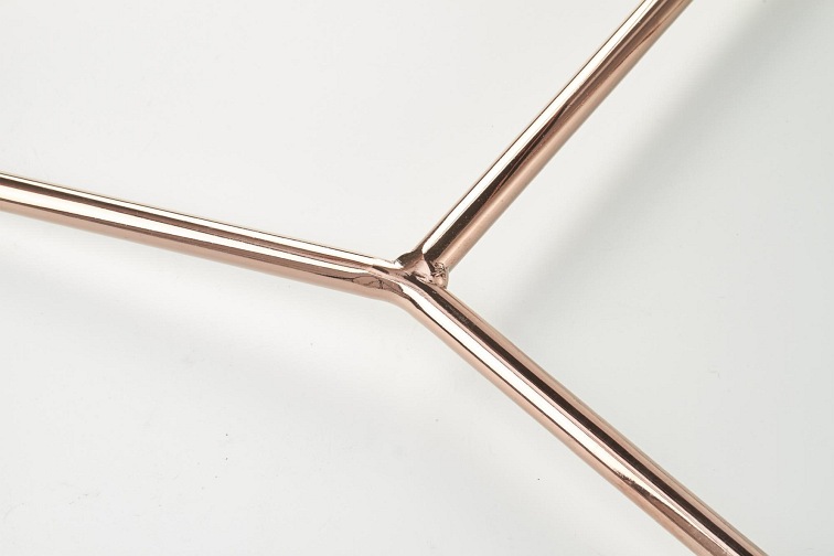 Krzesło K390 Kremowy/Ciemny Popiel/Złoty