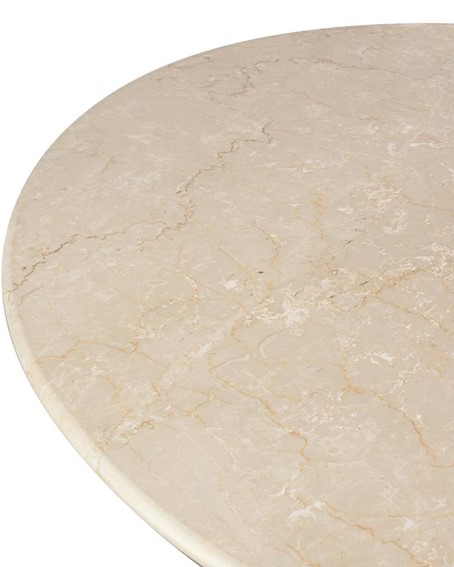 Stół Jadalniany RAGNO Fi120cm Beżowy/Brązowy