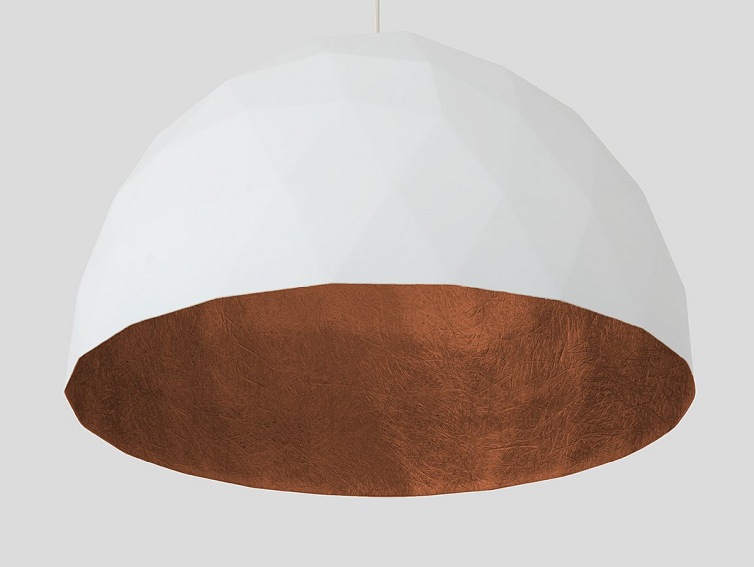 Lampa wisząca LEONARD L – miedziano-biały