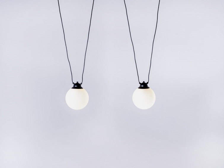 Lampa Wisząca Glass 2 Czarny