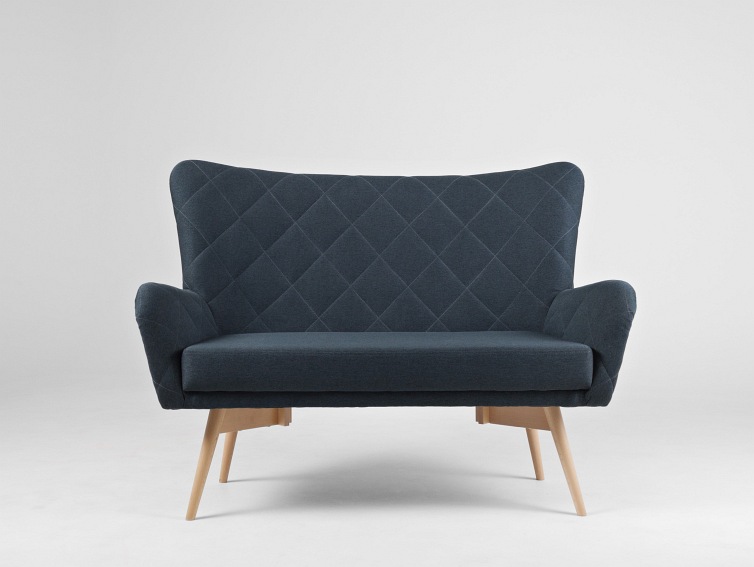 Sofa 2 os. Karro 137x90x103 Głębia Oceanu/Naturalny