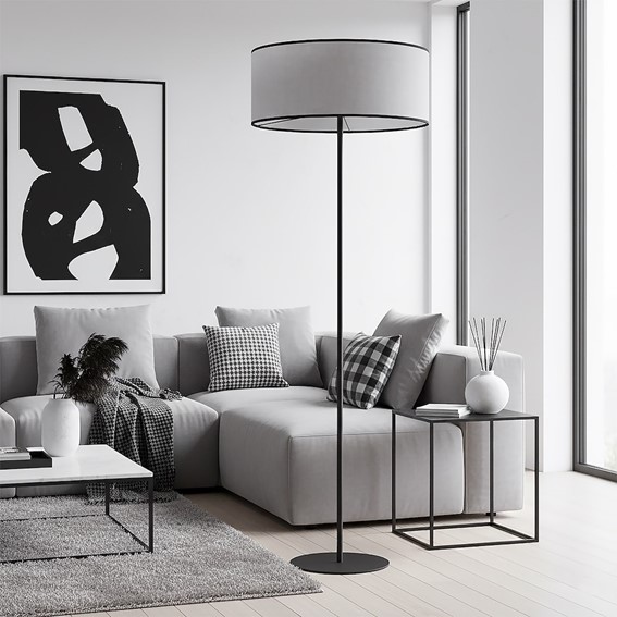 Lampa Podłogowa ECO LP1 Czarny/Szary