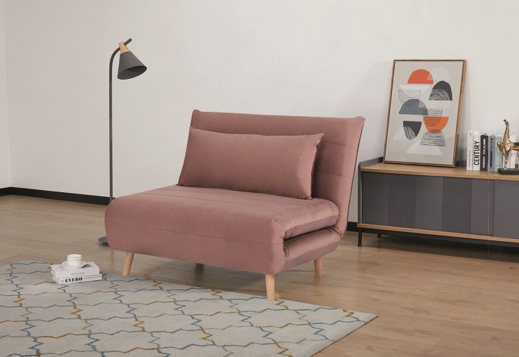 Fotel SPIKE Velvet Buk/Róż Antyczny Tap.182