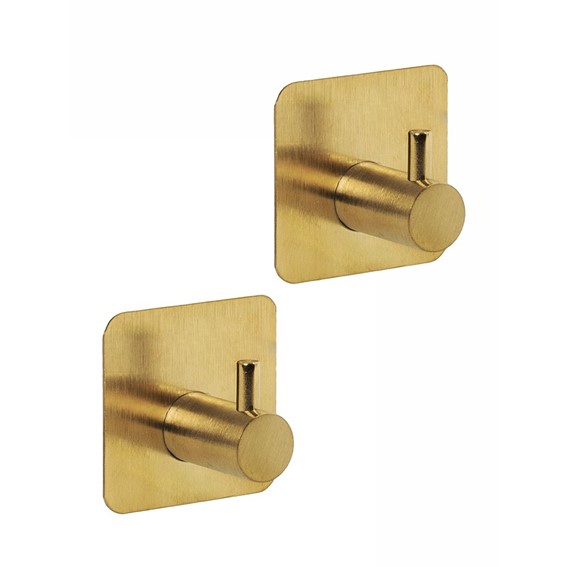 Zestaw 2 Wieszaków Samoprzylepnych SHP BAROLO Złoty