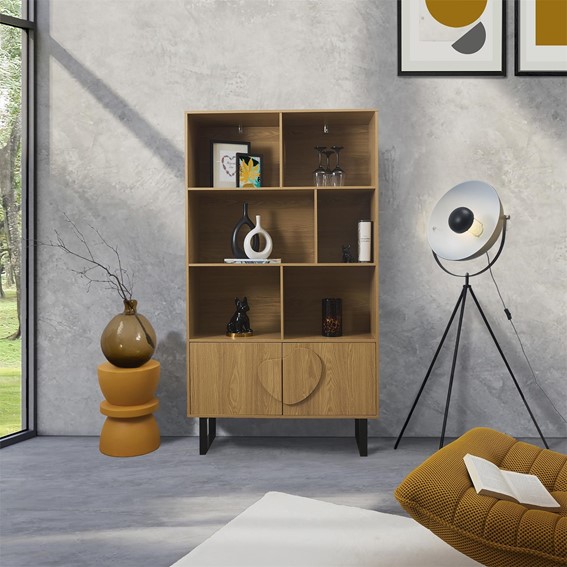 Regał na Książki CALYPSO Naturalny