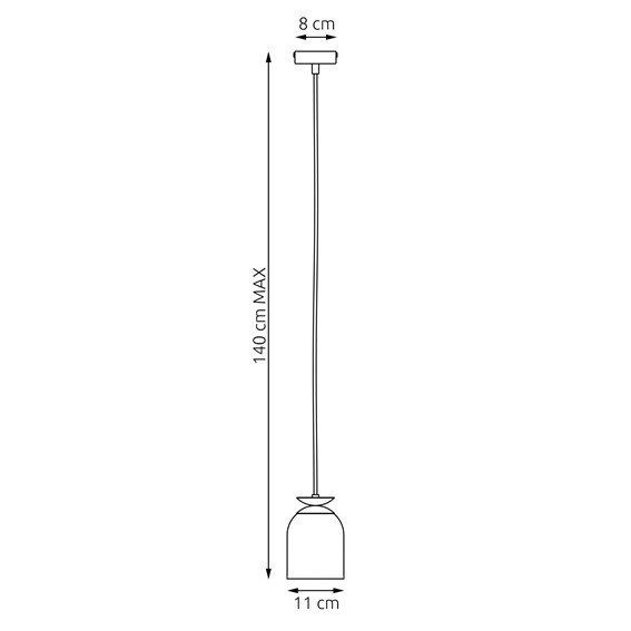 Lampa Wisząca TARGET 1 Biały