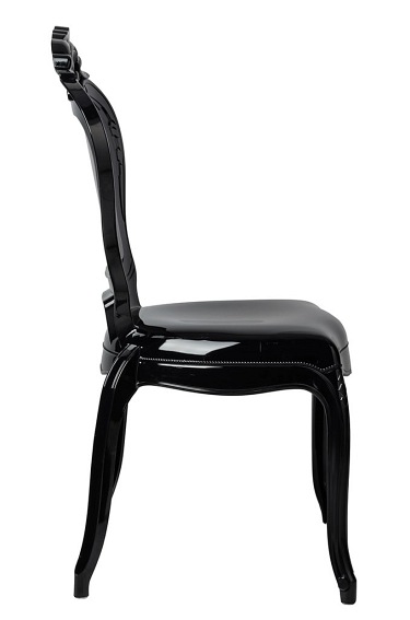 Krzesło KING Czarny/Poliwęglan