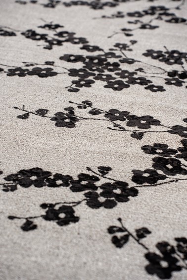 Dywan SAKURA NIGHT SNOW 9835 140x200 cm Biały/Czarny