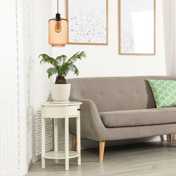 Lampa Wisząca INVERNO 1A Czarny/Brązowy