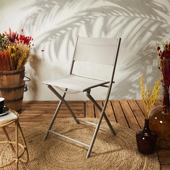 Krzesło Składane ELBA Beżowy