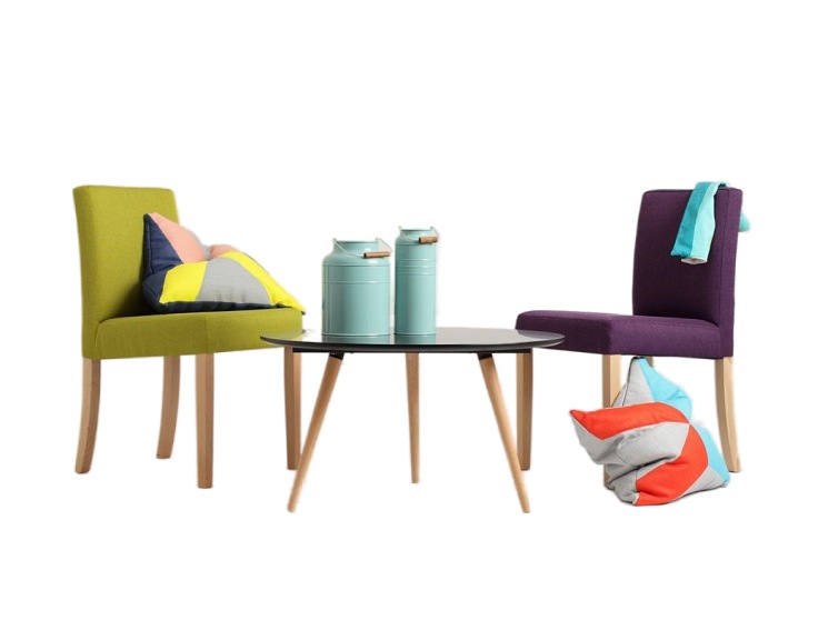 Krzesło Wilton Chair 45x51x85 Jagodowy/Naturalny