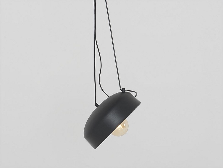 Lampa wisząca POPO FLAT L 1 – czarny
