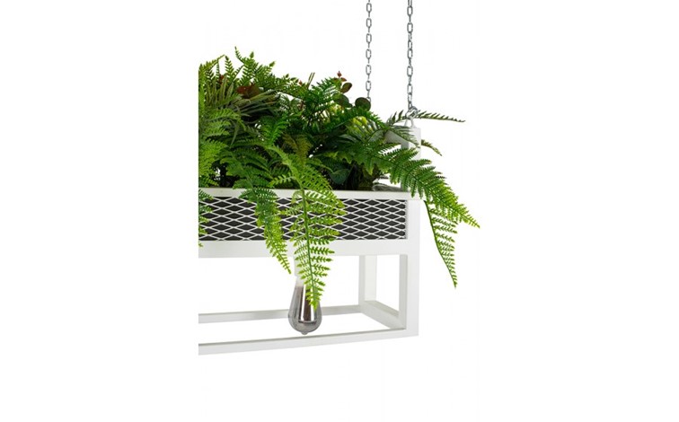 Lampa Wisząca/Kwietnik SEMIRA 100 INDUSTRIAL Biały/Zielony