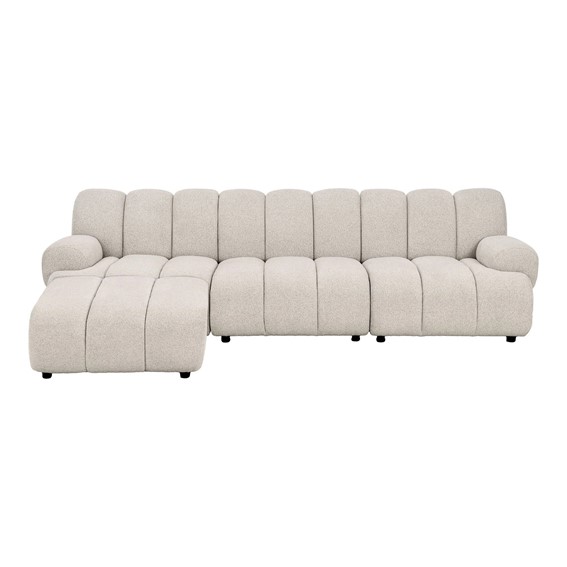 Sofa Modułowa TAZA 3,5-Osobowa Lewa Beżowy