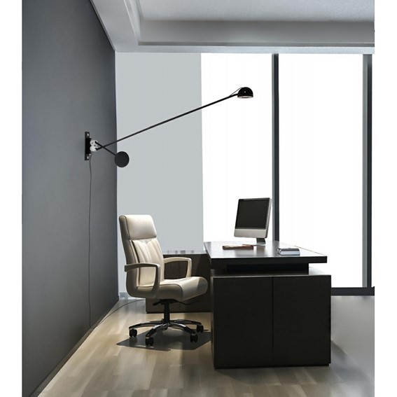 Lampa Ścienna GEAR Czarny