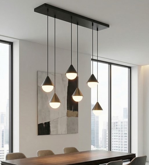 Lampa Wisząca GIRO 6 Czarny