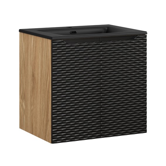 Zestaw Meblowy SKY 60cm Dąb Olejowany/Czarny Mat