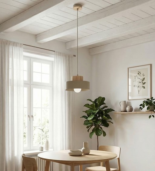 Lampa Wisząca KIVI 1S Beżowy