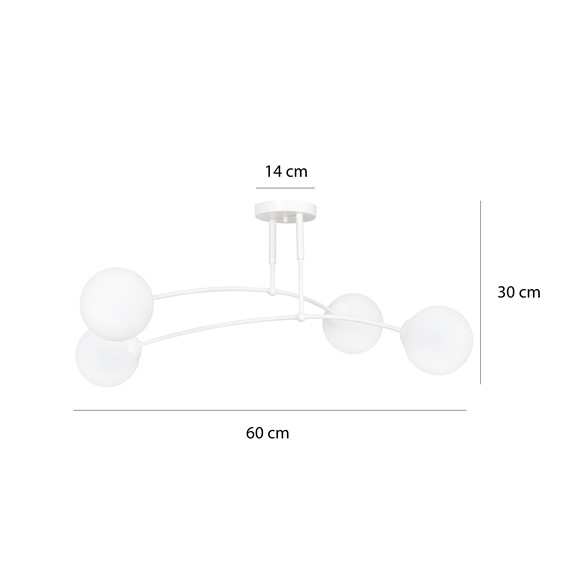 Lampa Sufitowa PREGOS 4 Biały