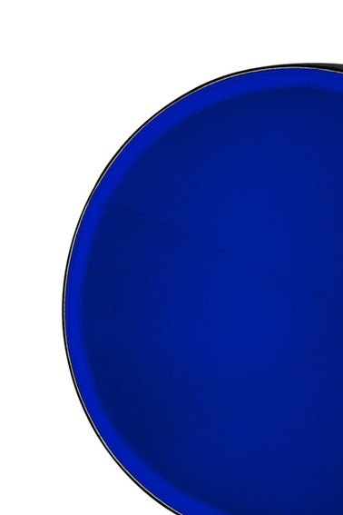 Fotel BALL BLACK Czarny/Niebieski