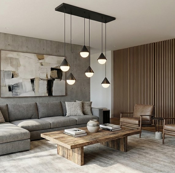 Lampa Wisząca GIRO 6 Czarny