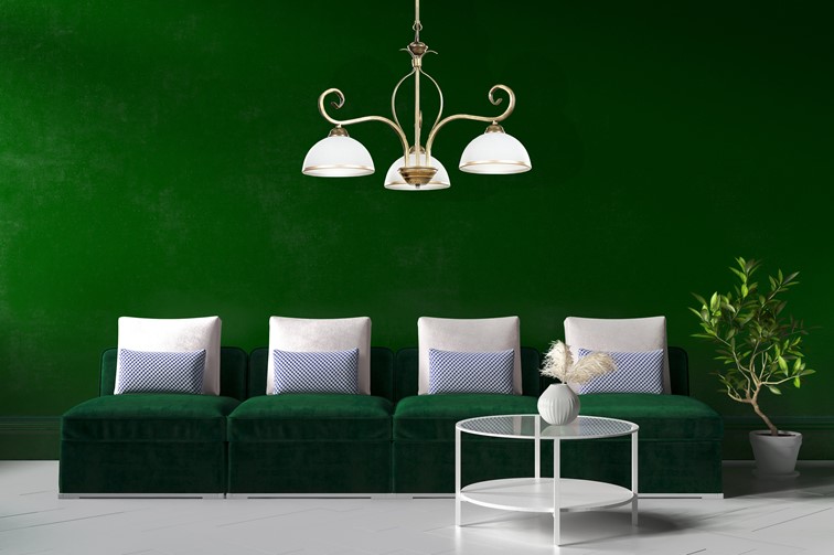 Lampa Wisząca WIVARA 3 Złoty