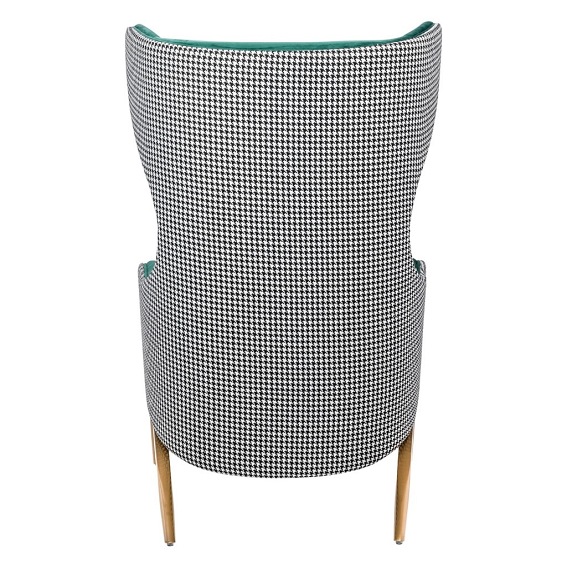 Fotel HAMPTON Velvet Szary/Zielony