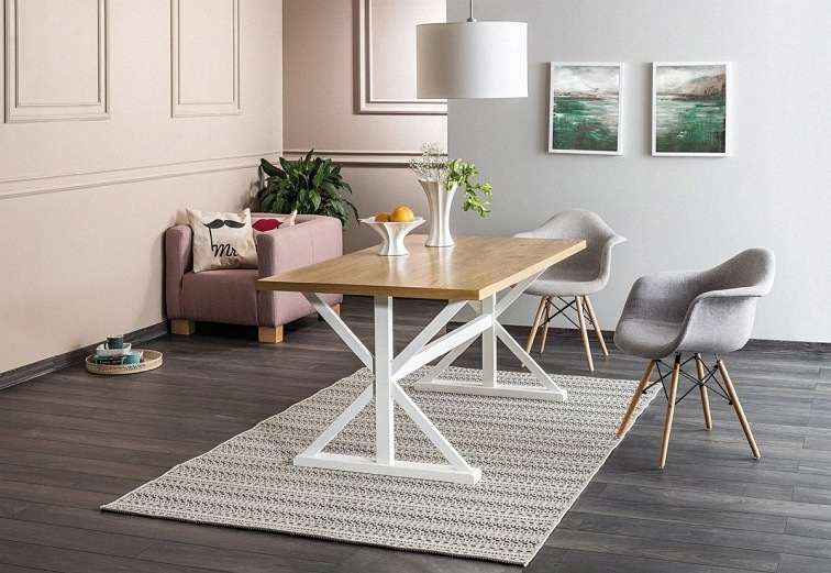 Stół OXFORD 150x90 Biały/Dąb