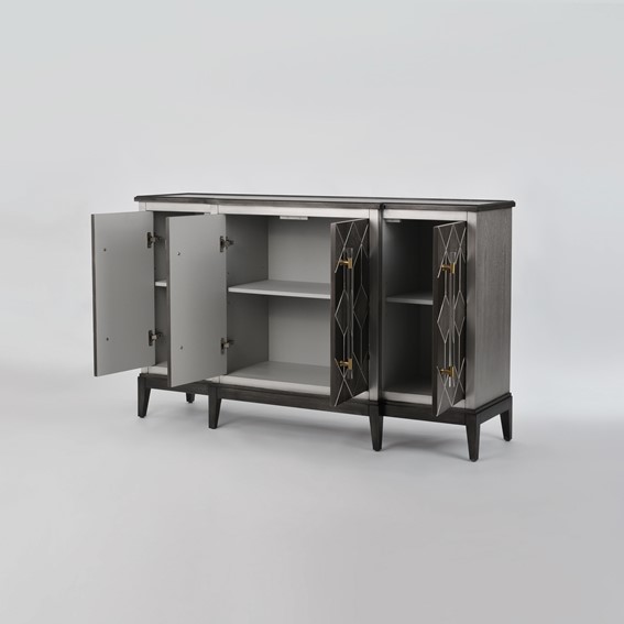 Komoda STILIG ST504 Szary/Brązowy