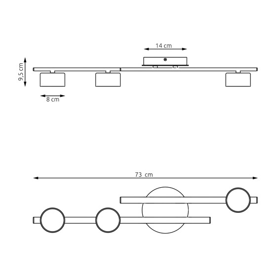 Lampa Sufitowa FRAGMENT 3 Biały