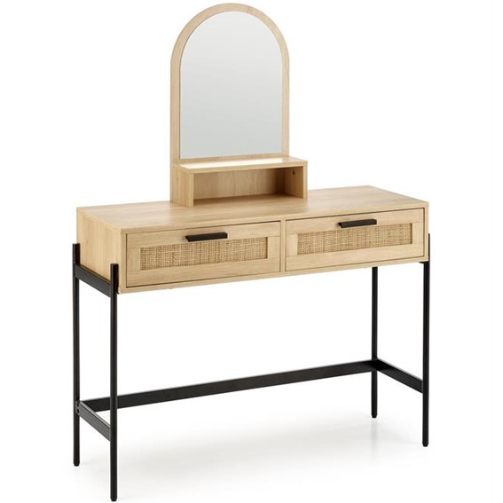 Toaletka CARMEN Czarny/Naturalny