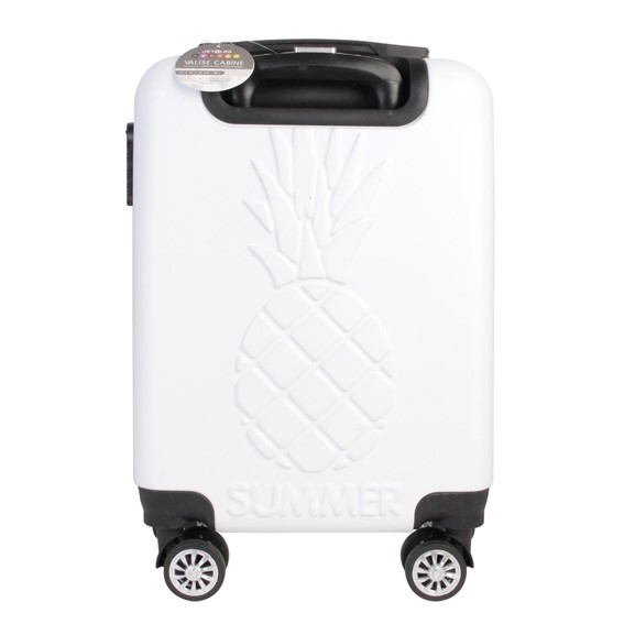 Walizka z Wytłoczonym Ananasem Szary