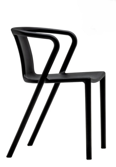 MODESTO krzesło AIR czarne - polipropylen