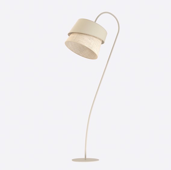Lampa Podłogowa CANVA LP1 Beżowy/Rattan