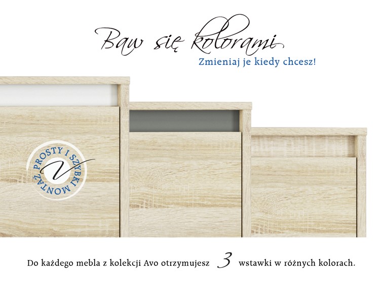 Komoda AVO 08 Sonoma Jasna