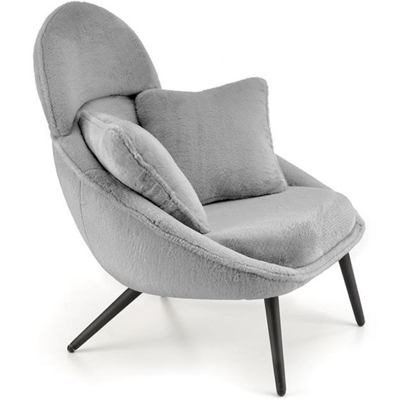 Fotel Wypoczynkowy MERRY Czarny/Popielaty