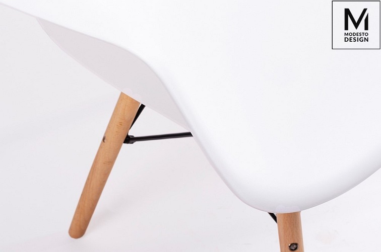 MODESTO fotel DAW DSW biały - polipropylen