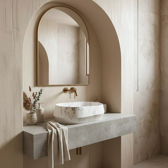 Umywalka Nablatowa ZOE Dune Szary