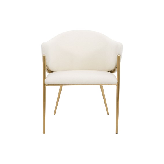 Krzesło MODIG M5-1 Biały/Złoty