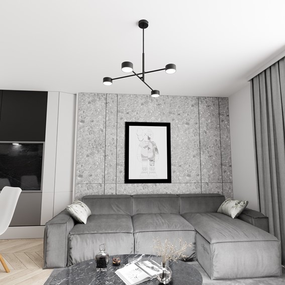 Lampa Sufitowa NATSU 4 Czarny